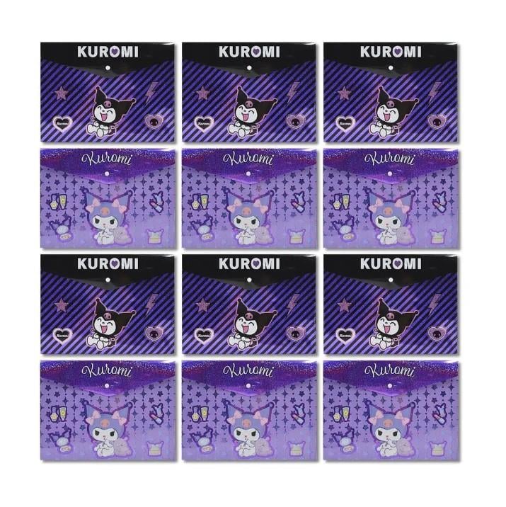 Kuromi Çıtçıtlı Dosya 12'li Paket