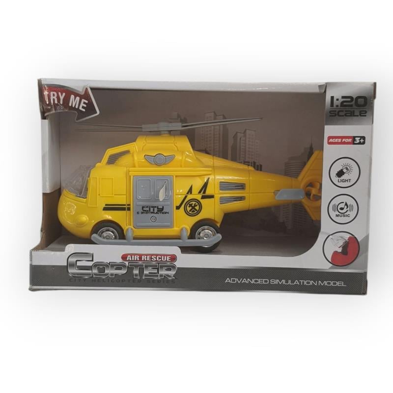 KURTARMA & POLİS HELİKOPTER SETİ IŞIKLI & SESLİ 23 CM 