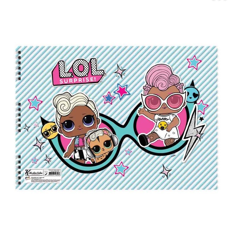 L.O.L Resim Defteri 25 x 35 cm Karışık Renkler 24'lü Şrink