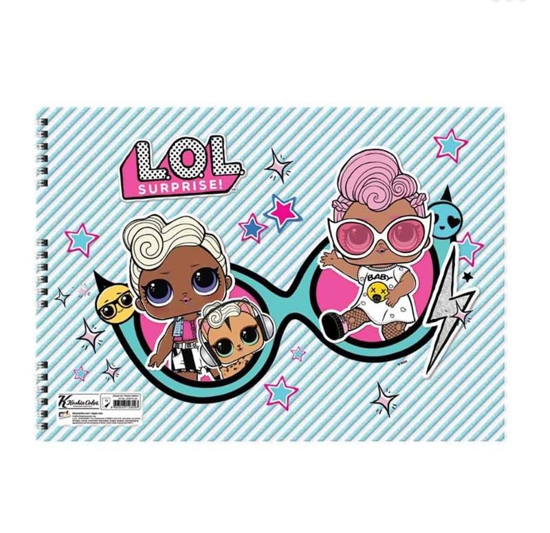 L.O.L Resim Defteri 25 x 35 cm Karışık Renkler 24'lü Şrink