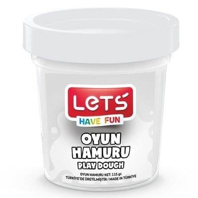 Lets Tek Renk Beyaz 115 Gr. Şeffaf Bardak Oyun Hamuru