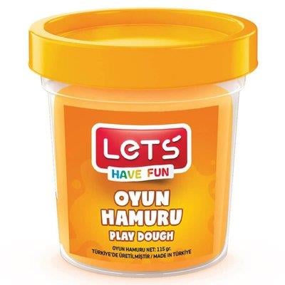 Lets Tek Renk Turuncu 110 Gr. Şeffaf Bardak Oyun Hamuru