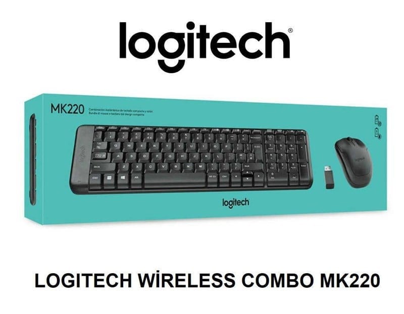 Logitech Klavye MK220 Kablosuz Q
