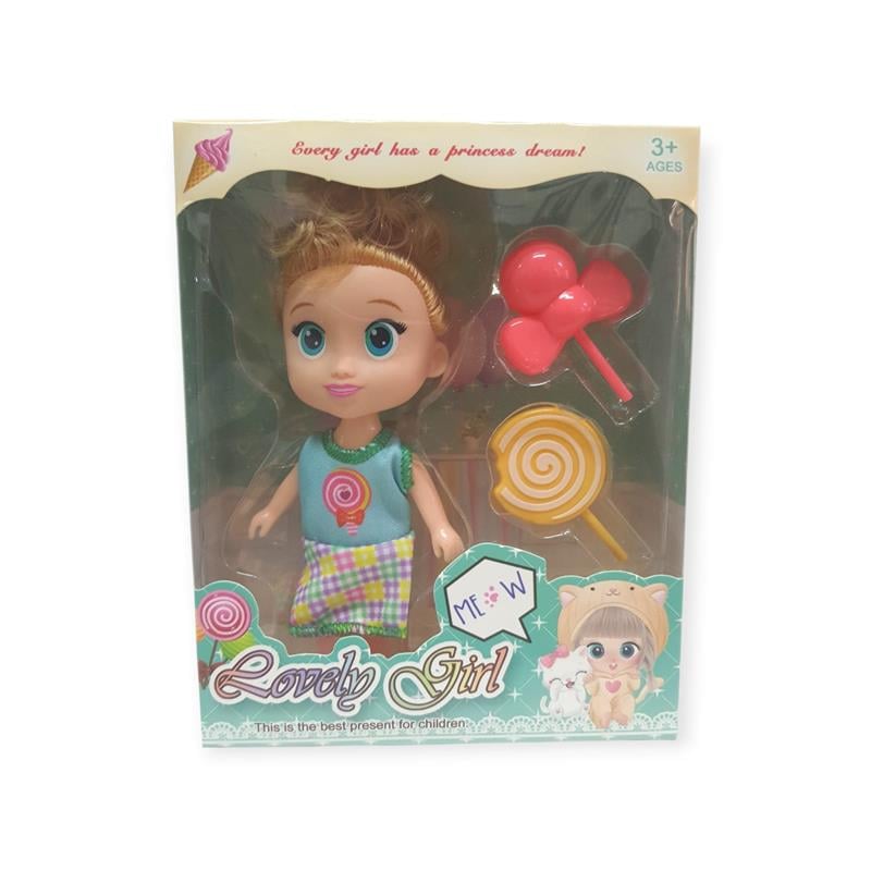 Lovely Girl Aksesuarlı Şekerli Kız Bebek
