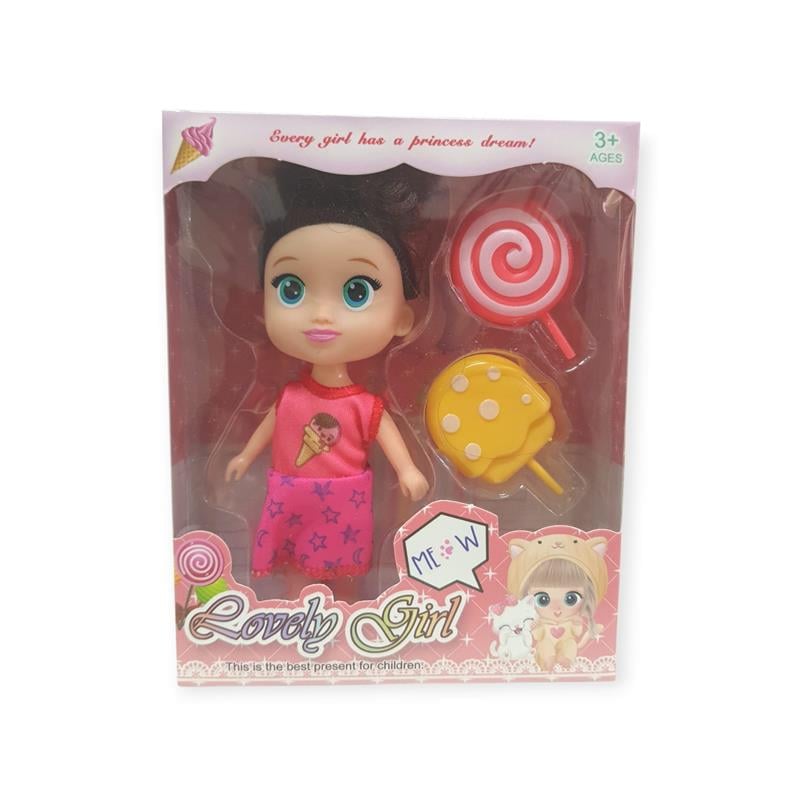 Lovely Girl Aksesuarlı Şekerli Kız Bebek