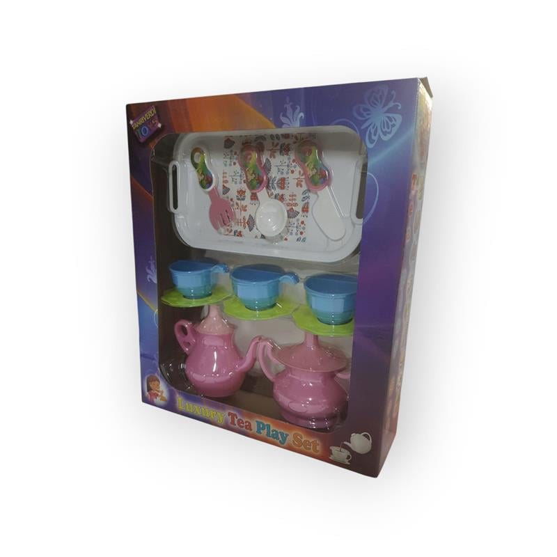 LUXURY TEA PLAY SET ÇOCUKLAR İÇİN EĞLENCELİ KUTULU ÇAY SETİ 