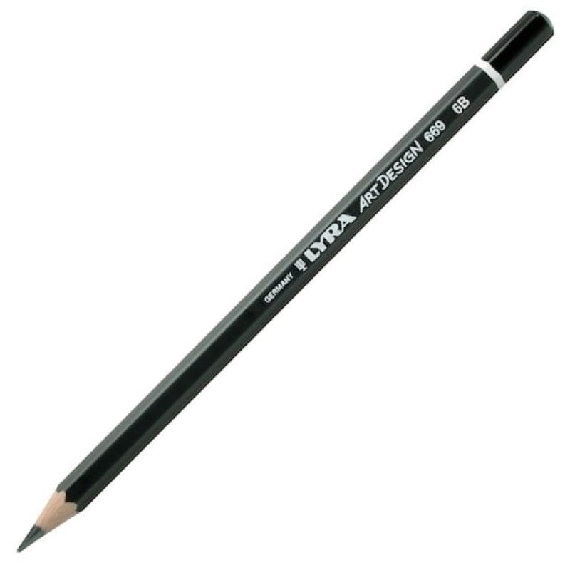 LYRA Kurşun Kalem Rembrandt Art Design 6b Dereceli Çizim Kalemi (12'li Paket)