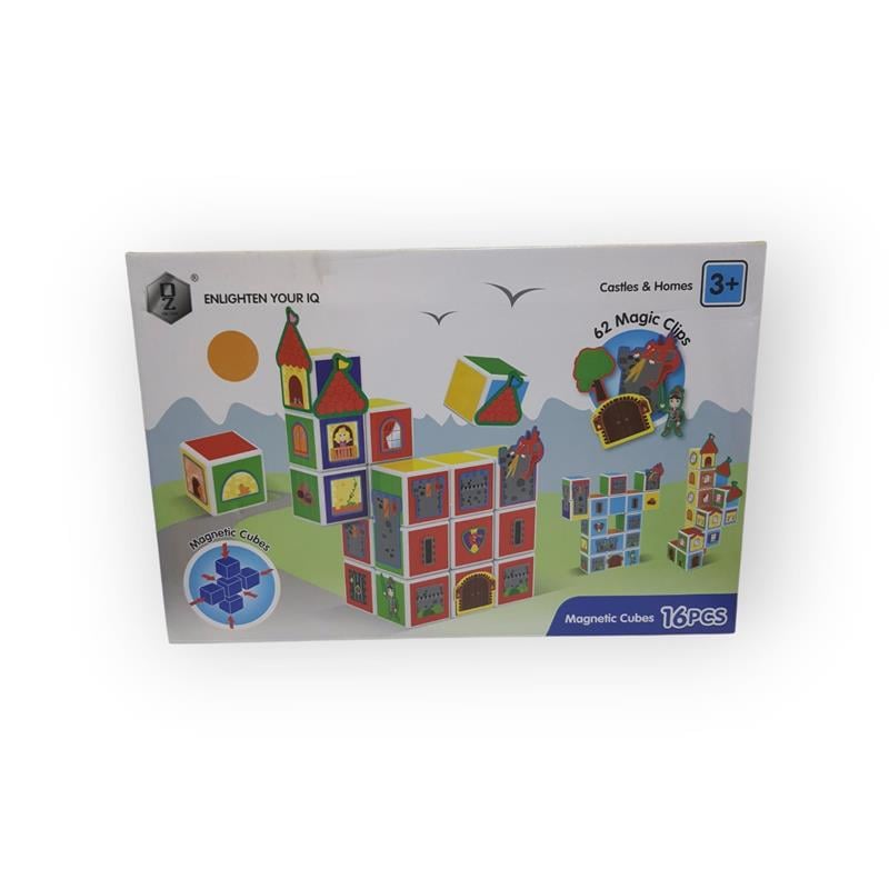 MANYETİK 16 PARÇA ZEKA KÜPÜ CASTLES&HOMES 62 SİHİRLİ KLİPSLER 3+