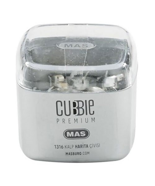 Mas Cubbie Premium Kalp Harita Çivisi Silver 1316