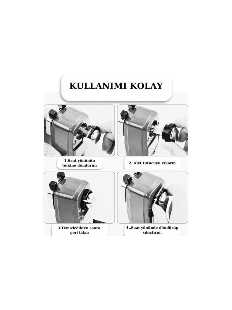 MAS Masa Tipi Metal Kollu Büyük Kalemtraş 6732