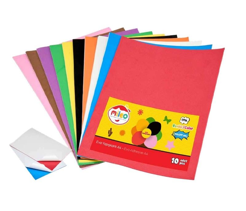 Mas Mileo Eva Yapışkanlı 20x30 10'lu Paket Karışık Renkler 1746