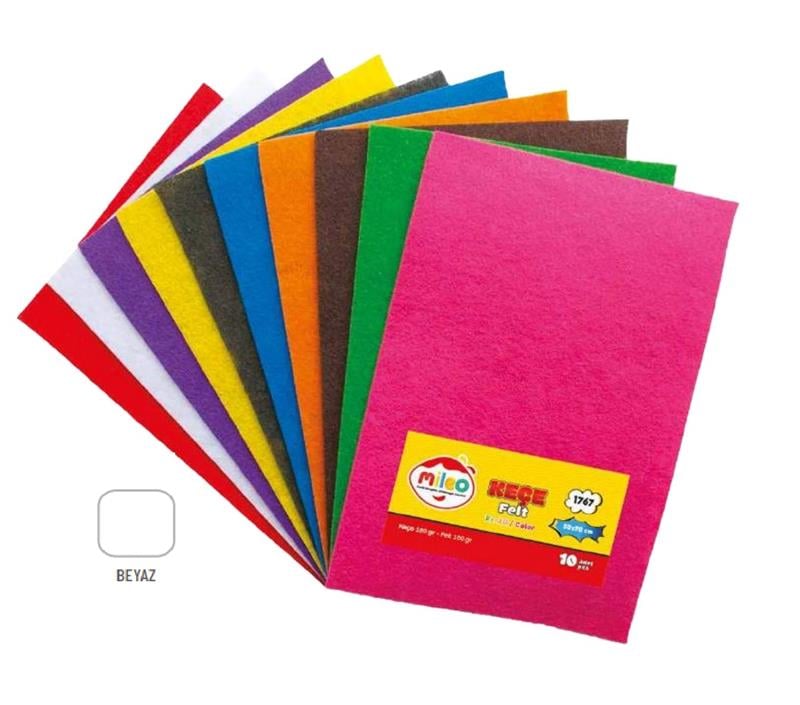 Mas Mileo Keçe 180 gr 50x70 10'lu Paket Beyaz 1767
