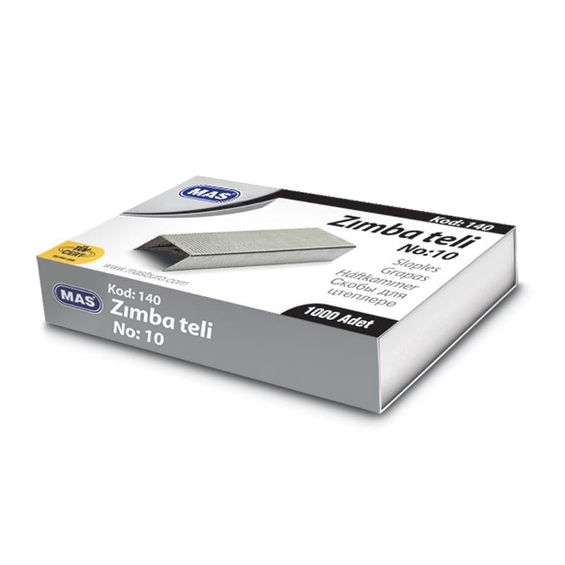 Mas Zımba Teli No:10 1000'li x 10 Paket (Silver)