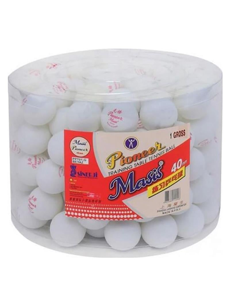 Masis Pioneer Beyaz Pinpon Topu - 144’lük PVC Kavanoz 
