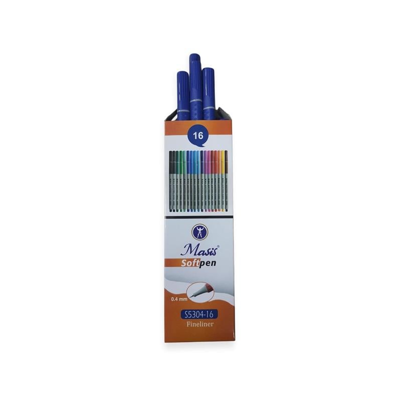 Masis Softpen Fineliner Koyu Mavi 10'lu Paket