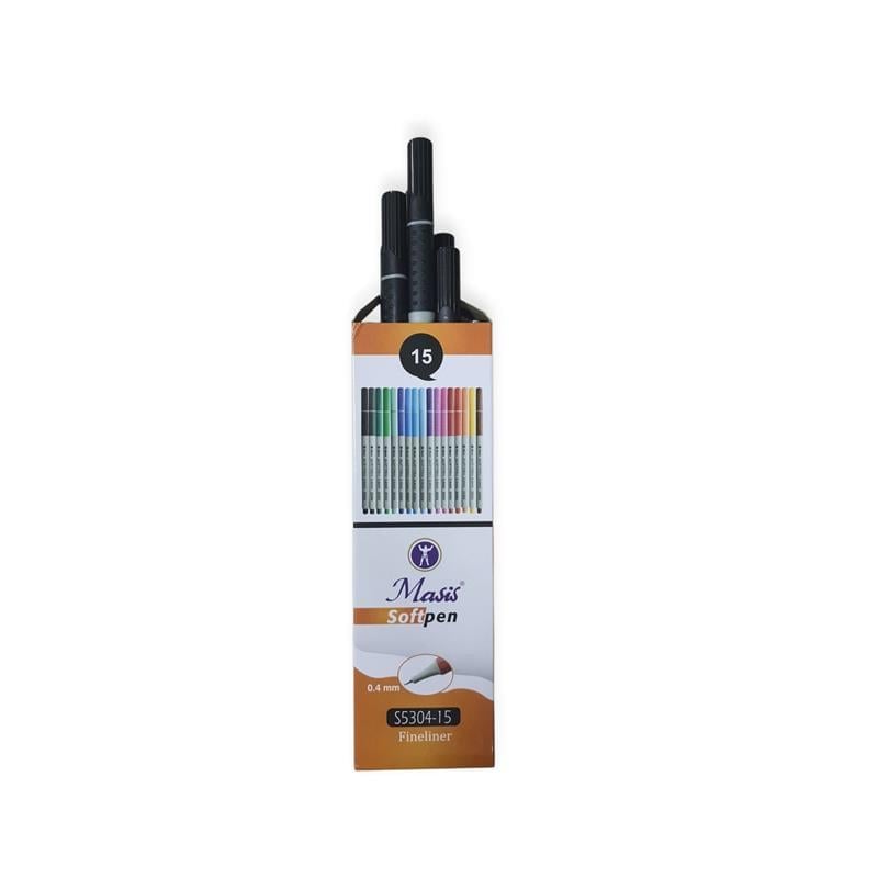 Masis Softpen Fineliner Siyah 10'lu Paket