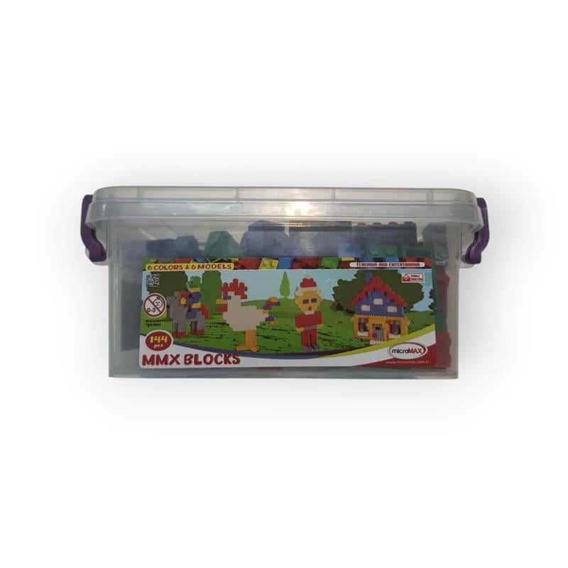 MİCROMAX TOYS 144 PARÇA SAKLAMA KUTU İÇİNDE BLOK SETİ 