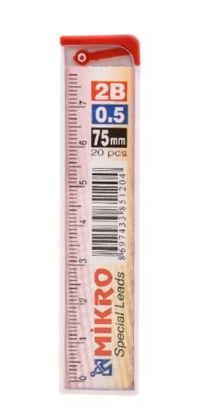 Mikro 75mm Cetvelli 0,5mm Kalem Ucu 24 tüp'lü Paket