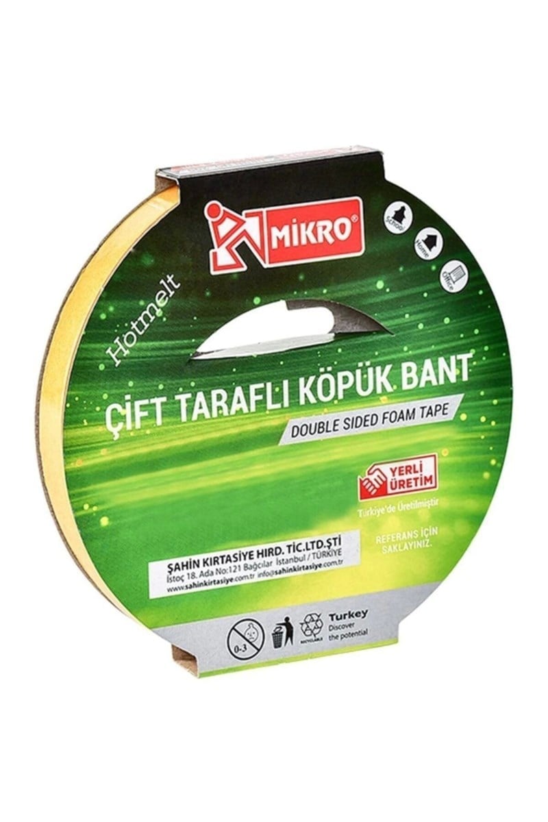 Mikro Çift Taraflı Köpük Bant Bnt-205 48mmx5mt