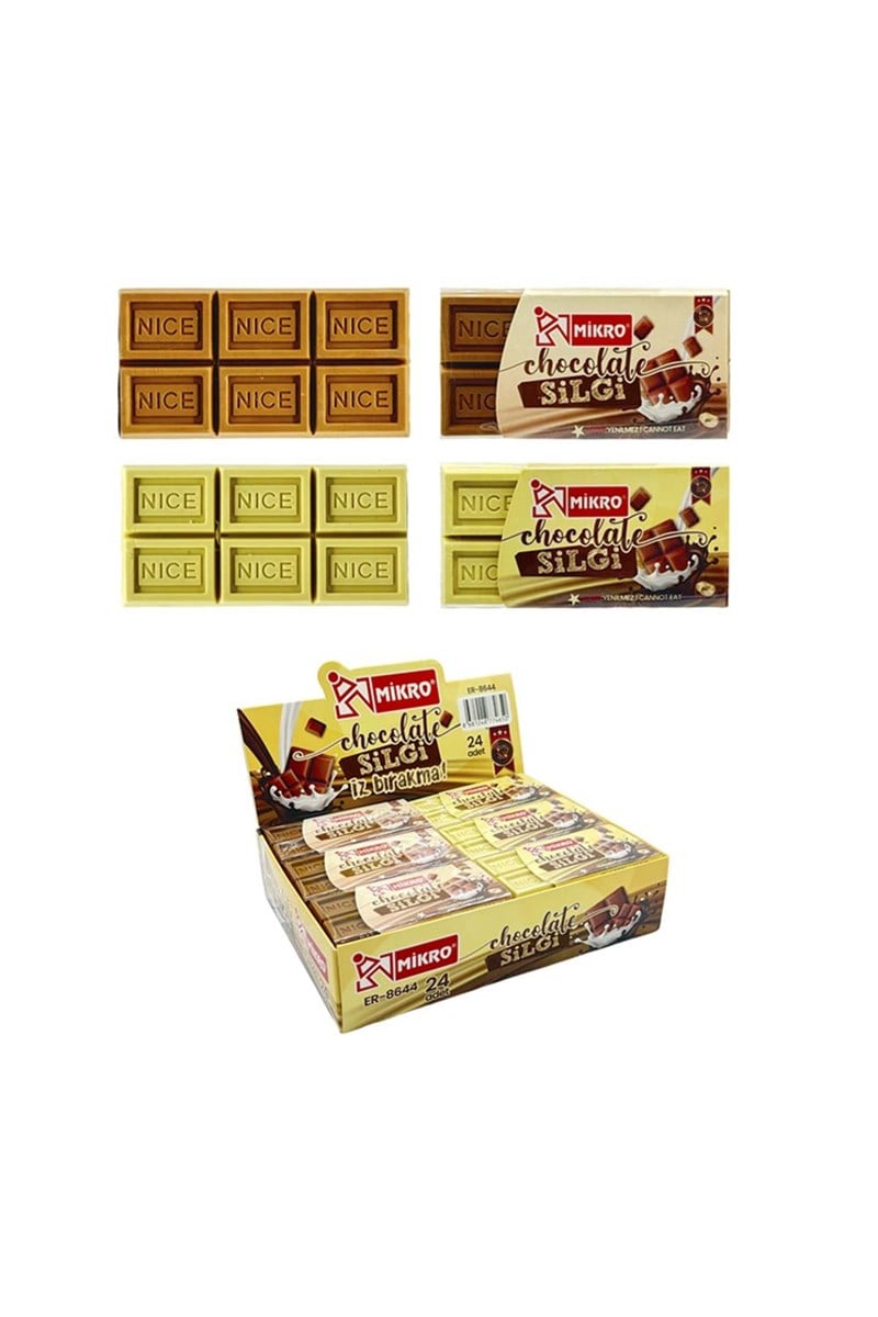 Mikro Er-8644 Chocolate Silgi 24'lü 