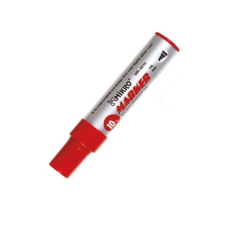 Mikro Jumbo Markör Kalem 6010 Kırmızı 15 gr 12’li Paket