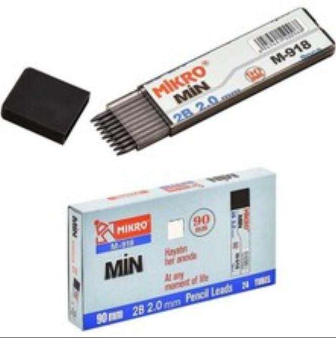 Mikro Min 918 Flat Lead Tube 2.0mmx90mm 6’lı x 24'lü Paket
