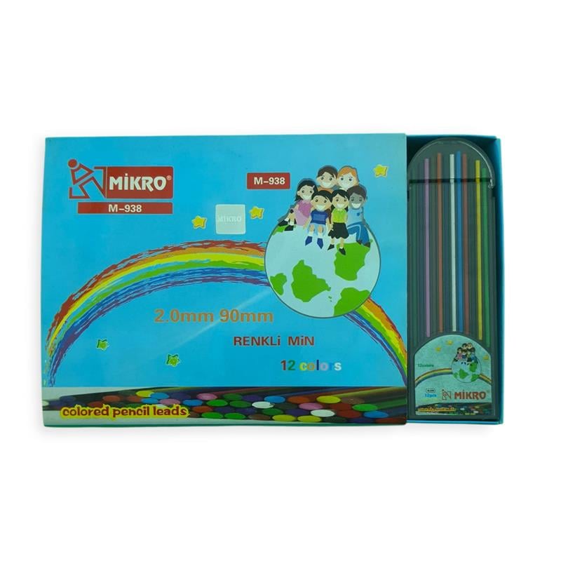 Mikro Min 938-12 Flat Lead Tube 2.0x90 mm Renkli 24’lü Paket