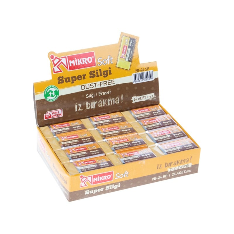 Mikro Silgi 2B-24Spiralli Super Soft 24'lü Paket