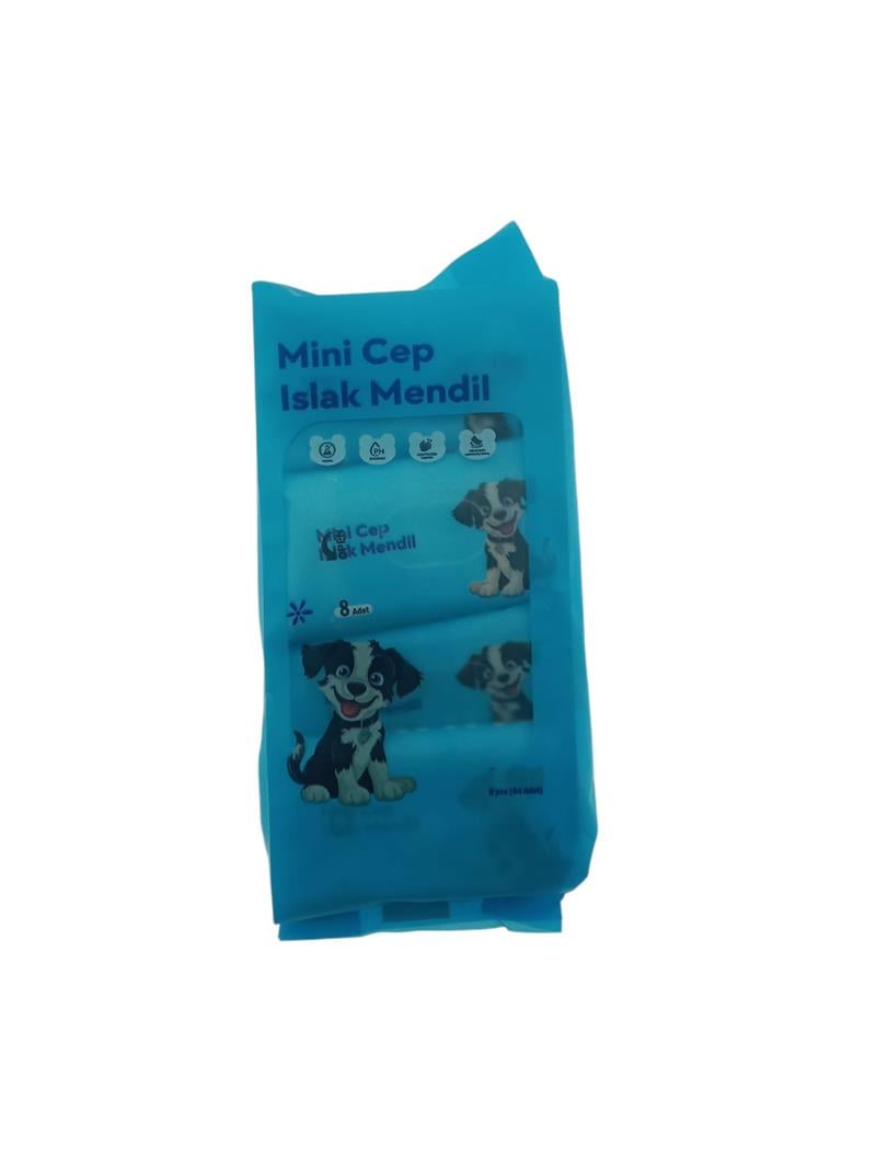 Mini Cep Tipi Islak Mendil 8’li Paket