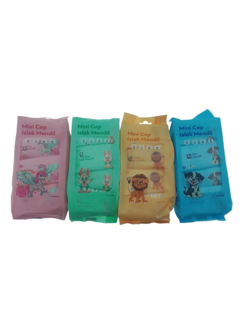Mini Cep Tipi Islak Mendil 8’li Paket