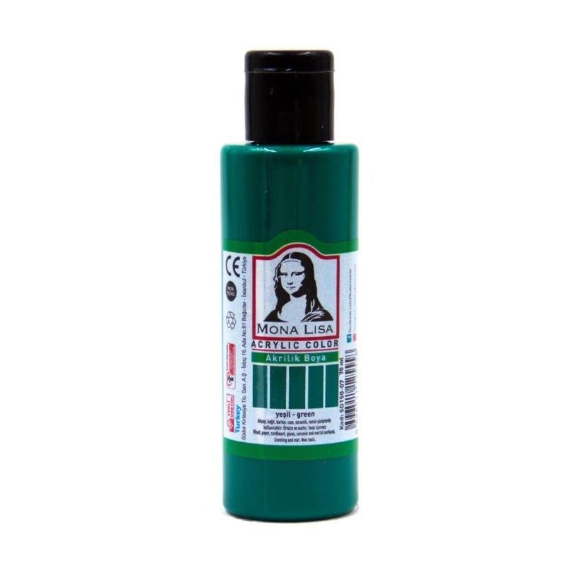 Monalisa Akrilik Boya 70 Ml Koyu Yeşil 12'li Paket