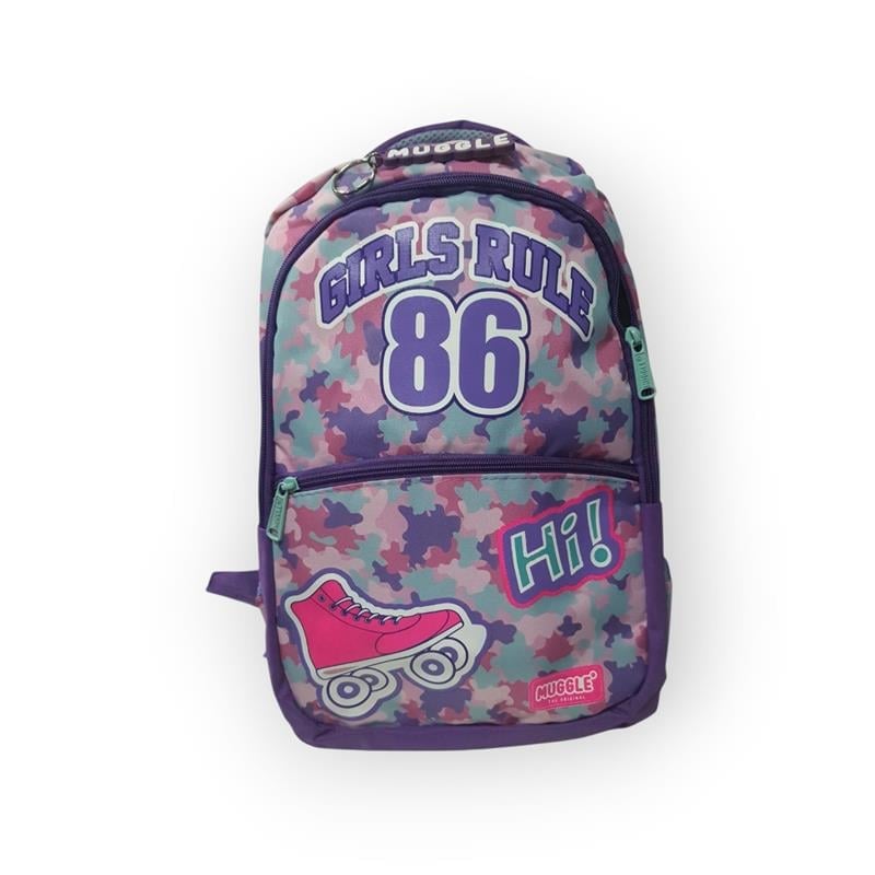MUGGLE THE ORIGINAL GIRLS RULE 86 MOR OKUL ÇANTASI MU.6788