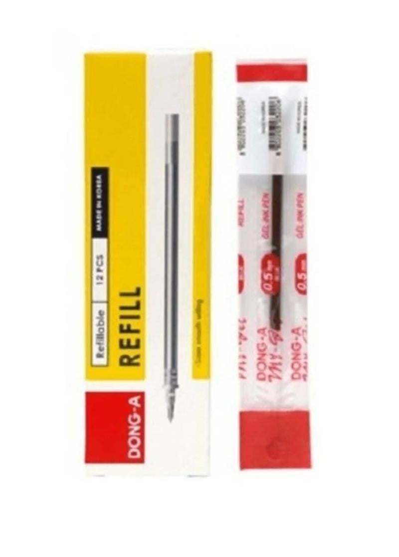 My-jel Refil 0.5mm Kırmızı 12’li Paket