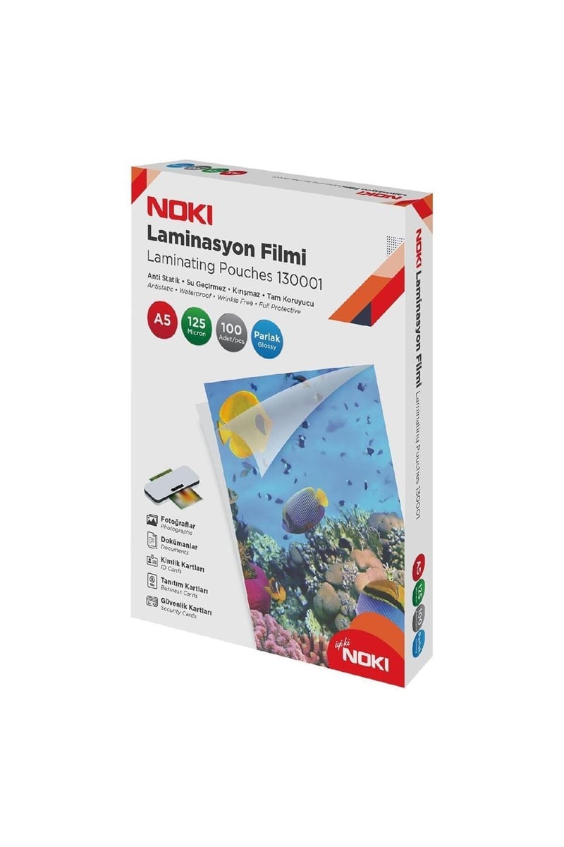 Noki Laminasyon Filmi Parlak 125mic A5 100’lü