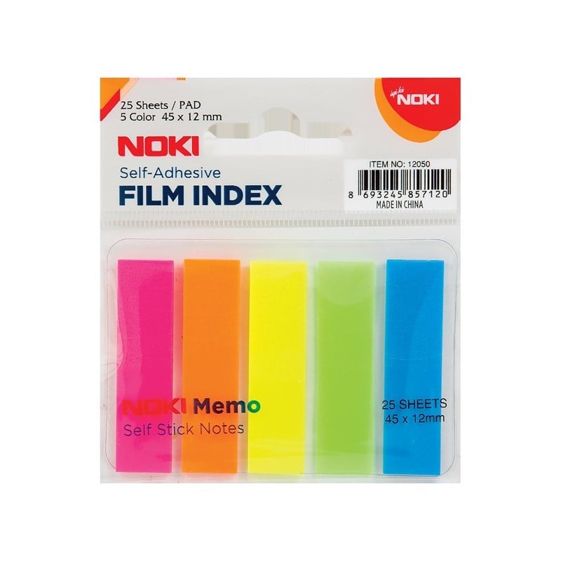 NOKİ MEMO FİLM İNDEX 5 RENK 12X45 MM 25 YP. 12050