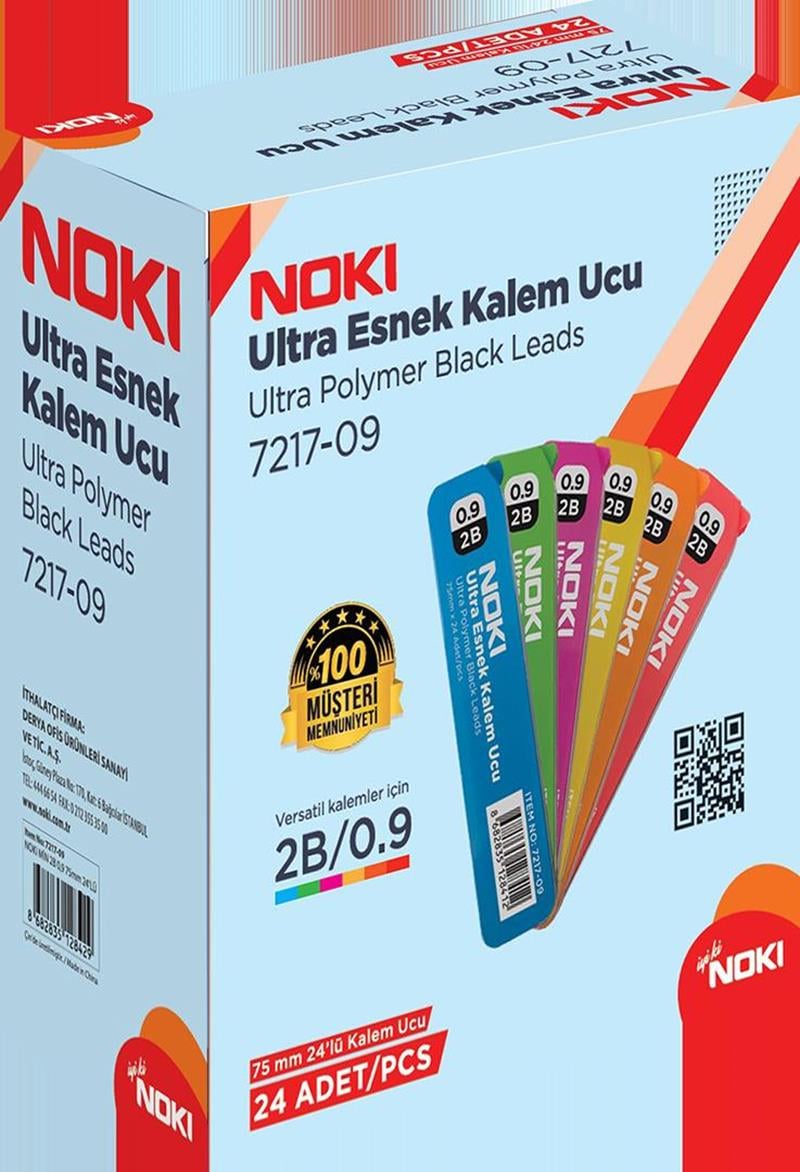 Noki Ultra Esnek 0,9 mm 75 mm Kalem Ucu 24'lü Paket
