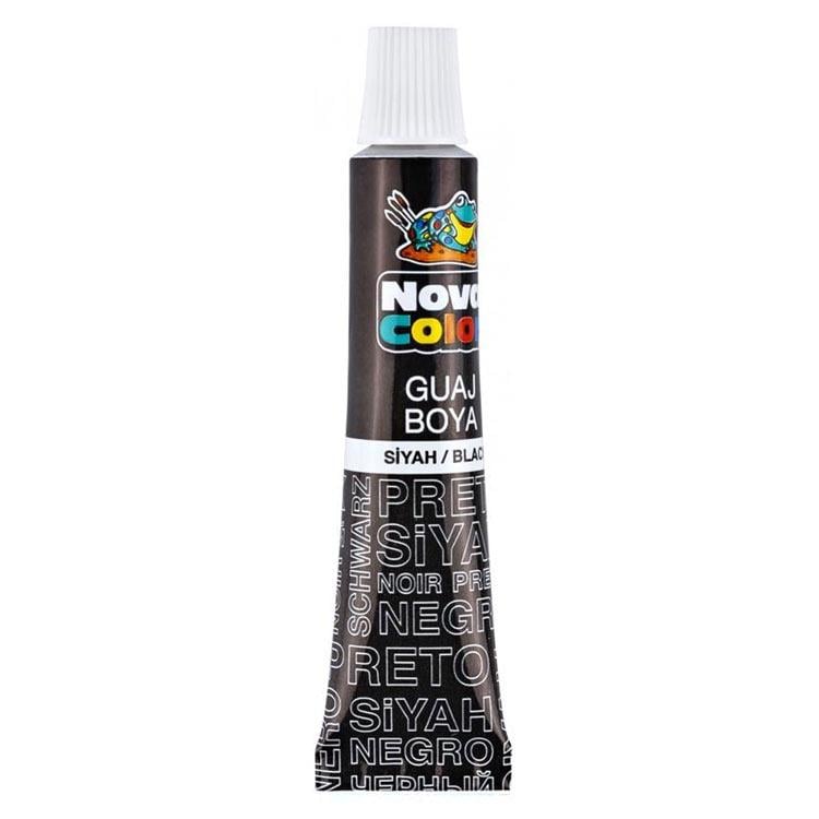 Nova Color Guvaş Boya Siyah Tüp 12'li Paket