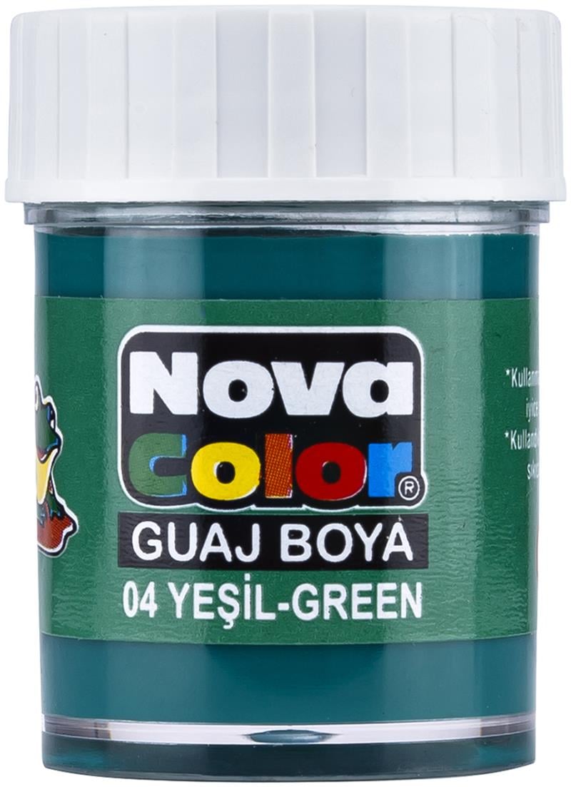 Nova Color Guvaş Boya Yeşil Şişe 12'li Paket