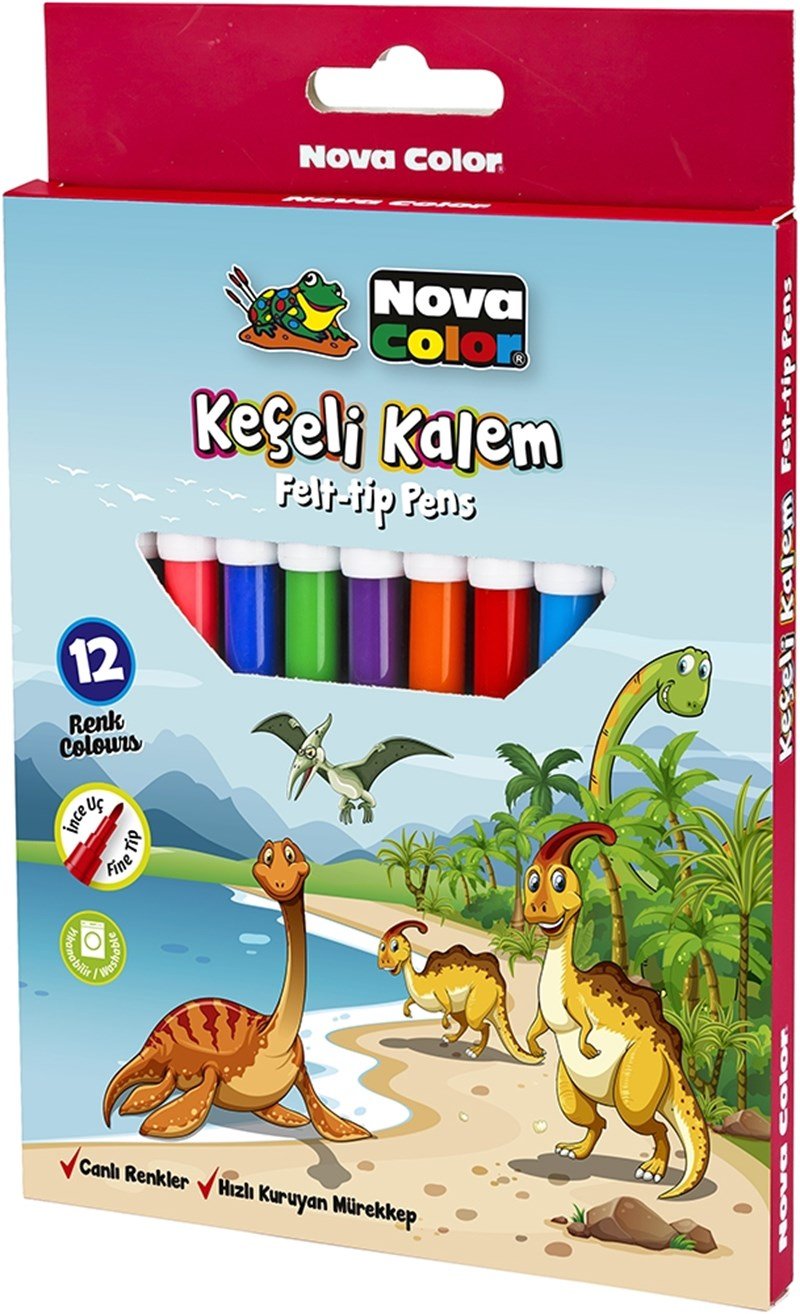 Nova Color Keçeli Kalem 12'li Set