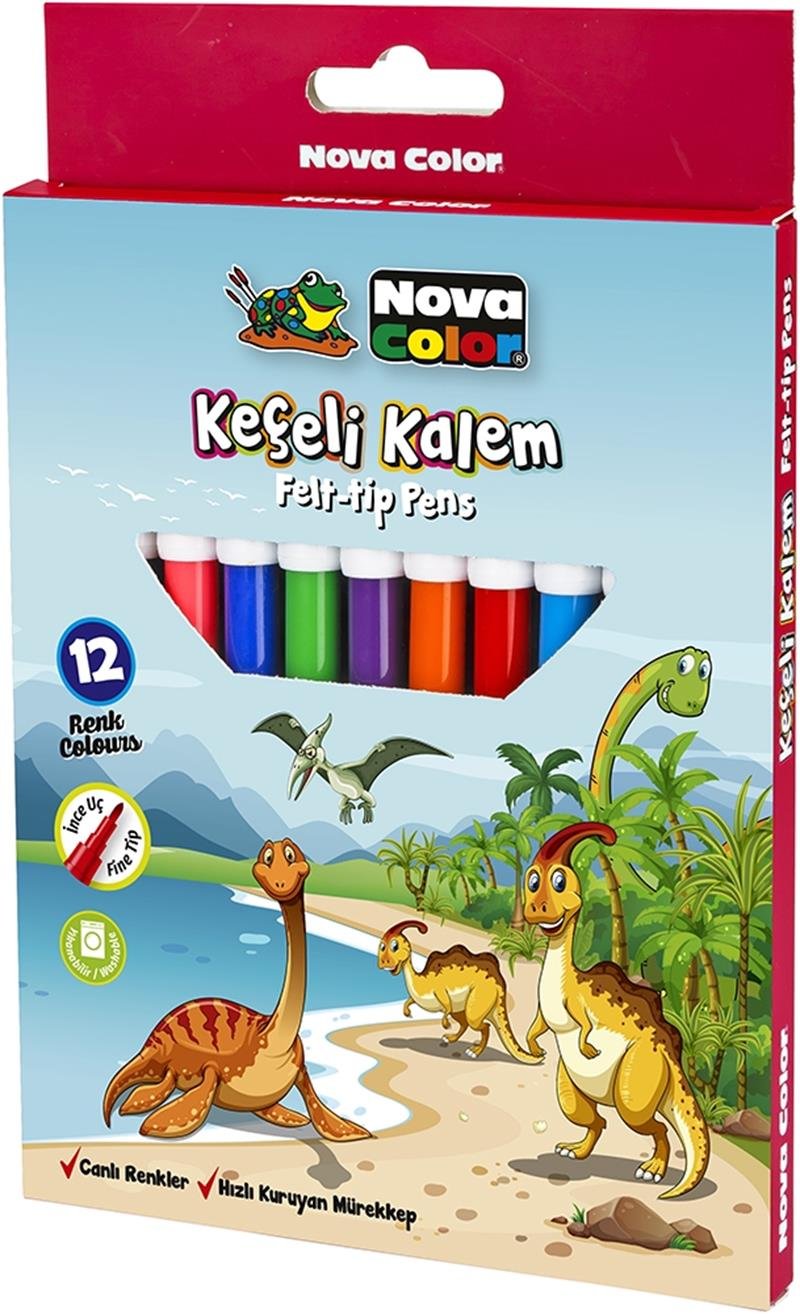 Nova Color Keçeli Kalem 12'li Set