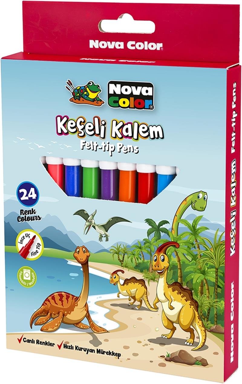 Nova Color Keçeli Kalem 24'lü Set