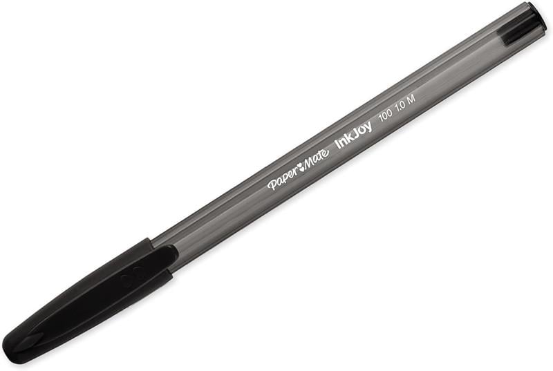 Paper Mate Inkjoy Tükenmez 100 Kapaklı Uç M Siyah 50'li Kutu