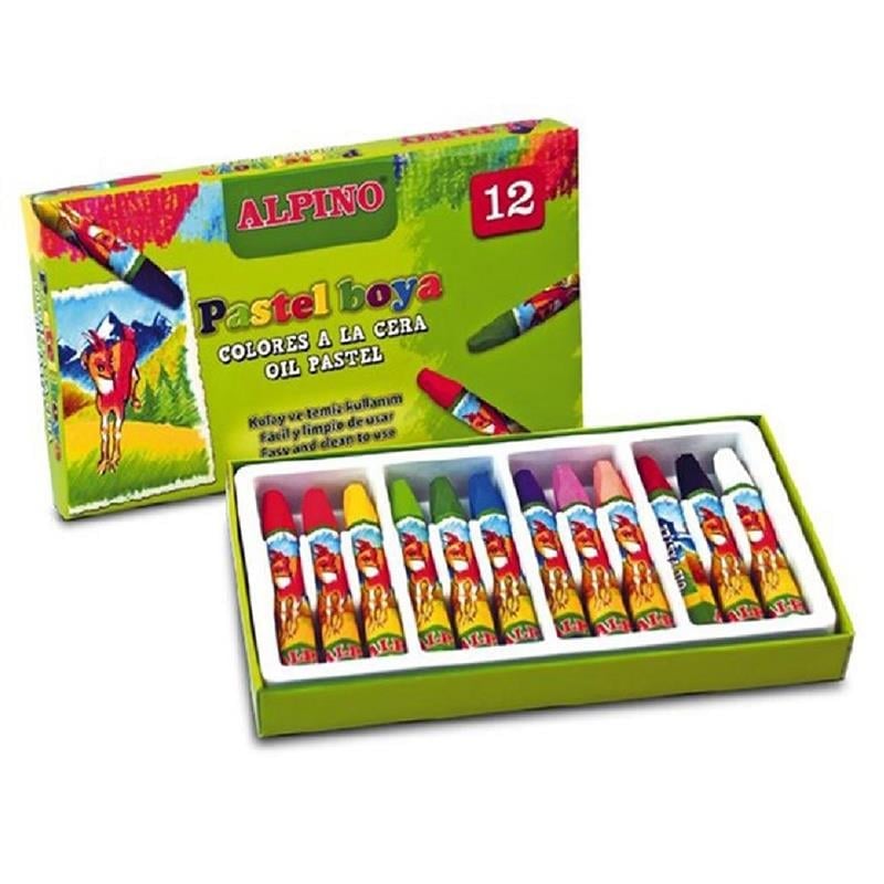 Pastel Boya- Alpino Oil 12 Renk Dc-038296 Karton