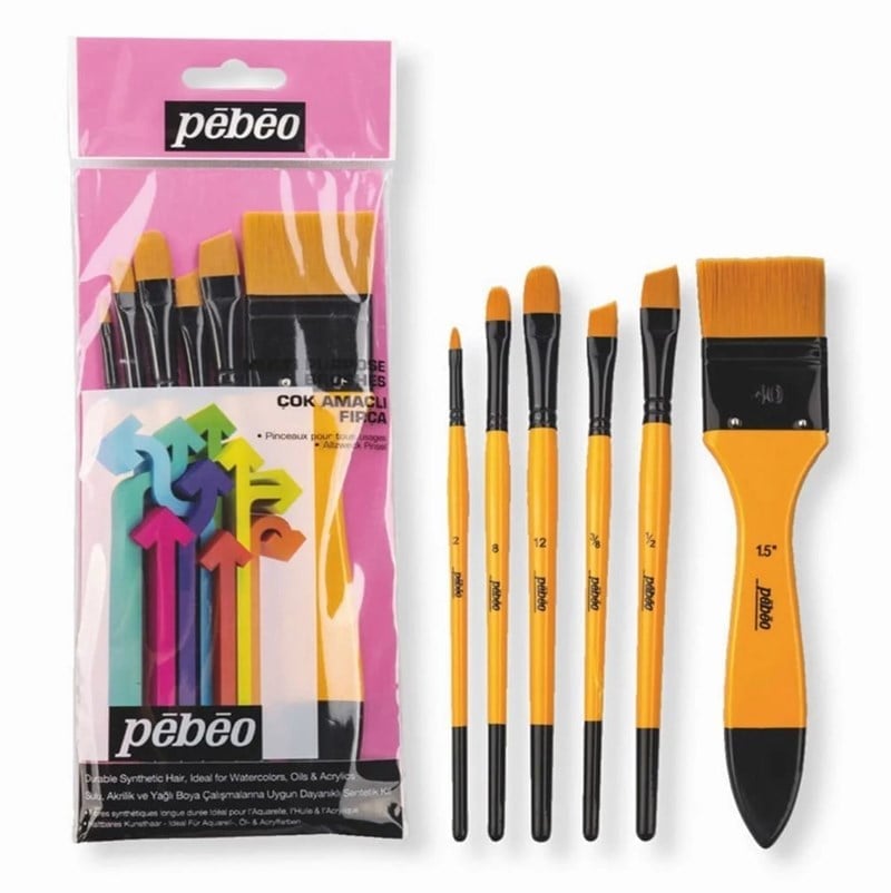 Pebeo Çok Amaçlı Fırça Seti - Set 8