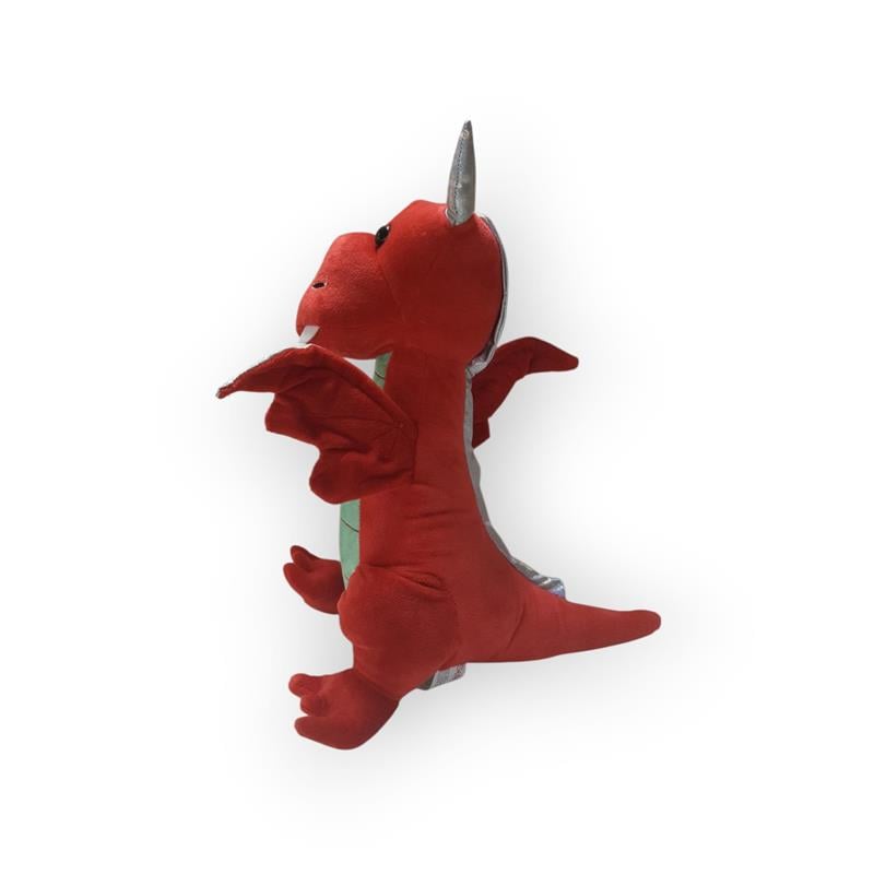 PELUŞ KIRMIZI EJDERHA 35 CM SEVİMLİ VE MASALSI TASARIM 