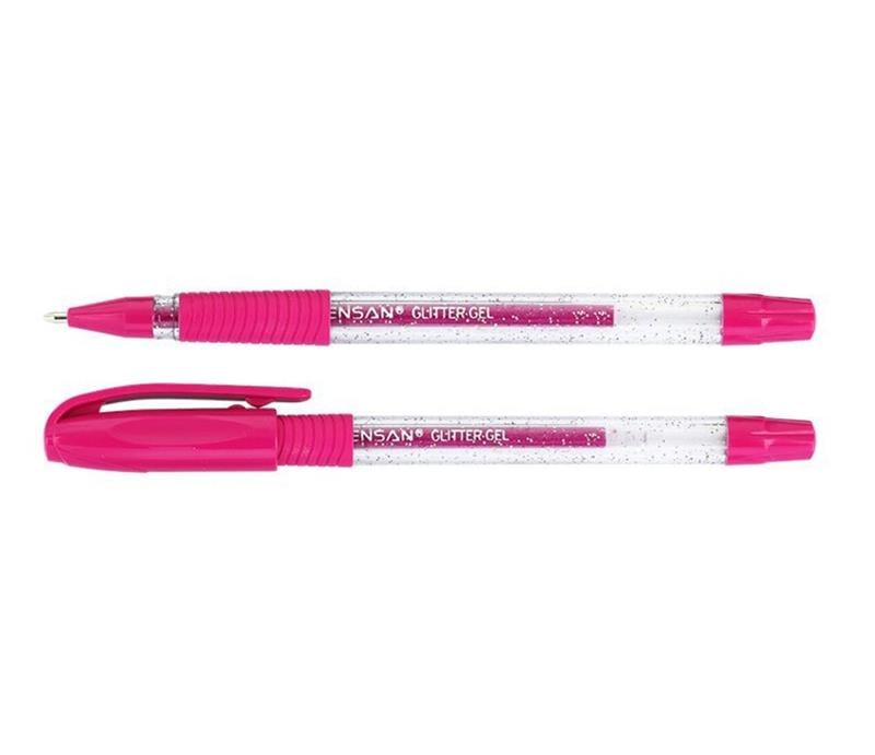 Pensan Jel Kalem 2800 Pembe Jely Glitter Simli  12'li Paket