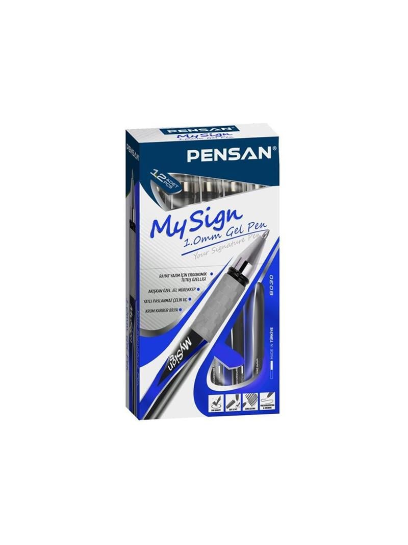 Pensan Jel Kalem Pensan My Sign Roller Mavi 1 mm 12'li Paket