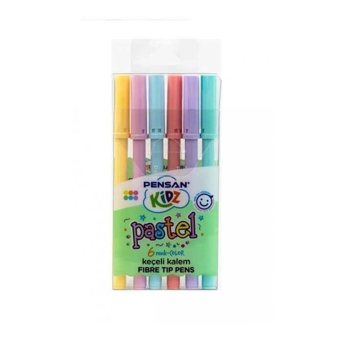 Pensan Kidz Pastel 6 Renk Keçeli Kalem