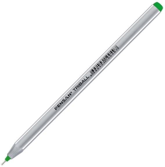 Pensan Triball 1 mm Yeşil Tükenmez Kalem 12'li Paket