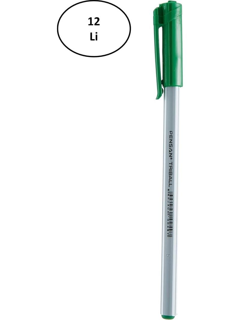 Pensan Tükenmez Kalem Triball 1 mm Mavi Yeşil 12'li Paket
